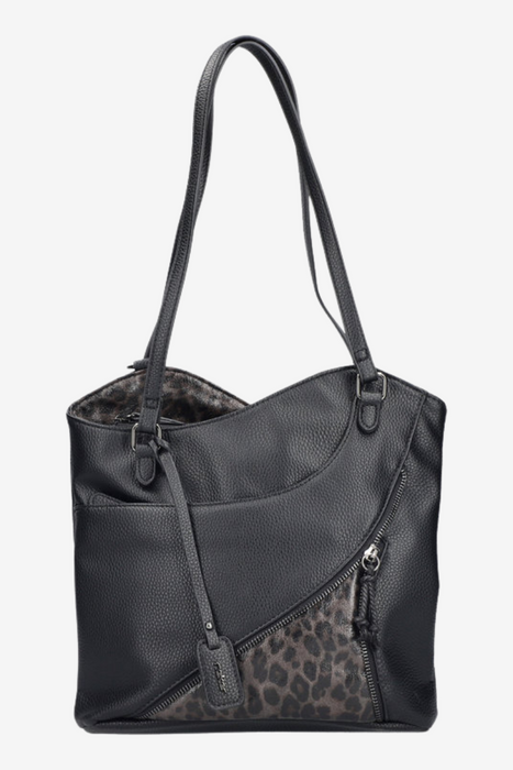 Hnědá taška přes rameno s přívěskem Rieker