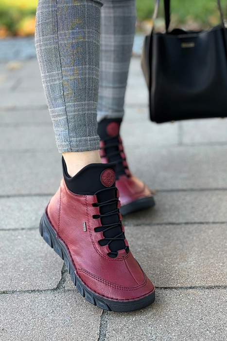 Černé šněrovací kozačky RIEKER X3410-00