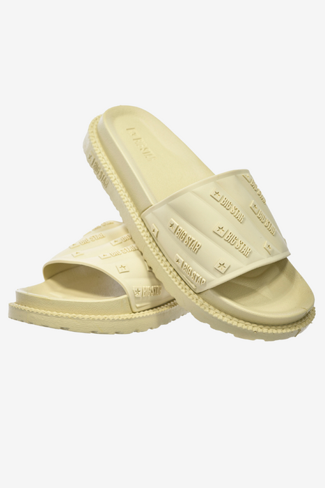 Klapki damskie czarne z ekoskóry płaskie Big Star