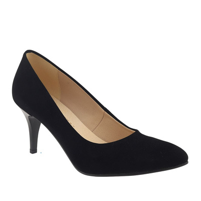 Černé semišové lodičky Dantex