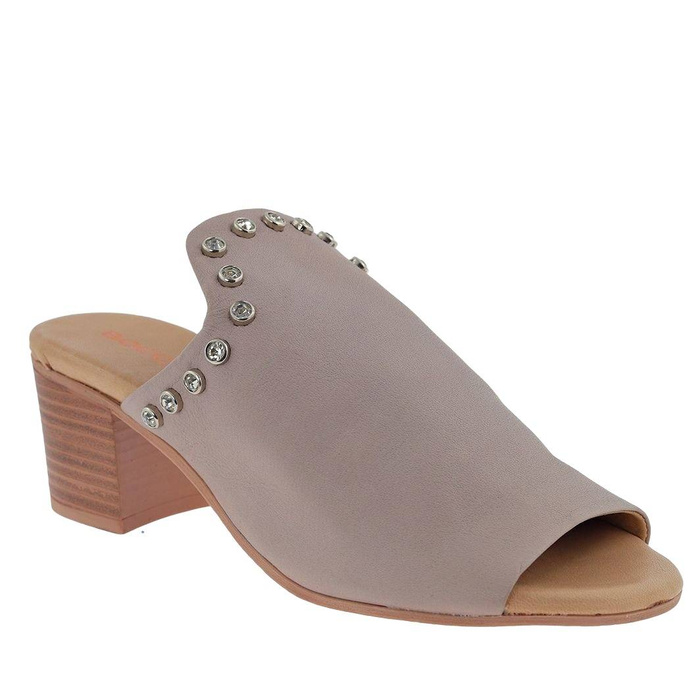 Béžové žabky Boccato na vysokém podpatku