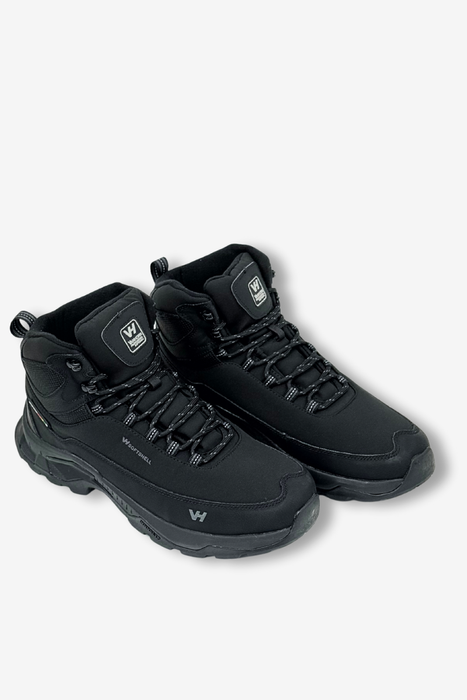 Pánské zateplené zimní trekingové kalhoty zelené barvy