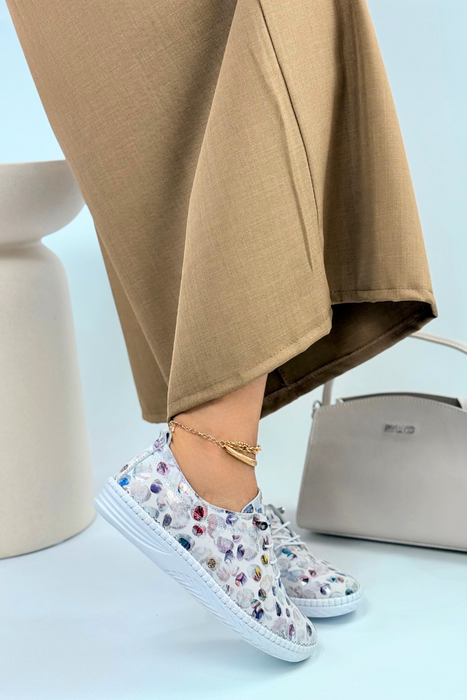 Barevné dámské kožené boty