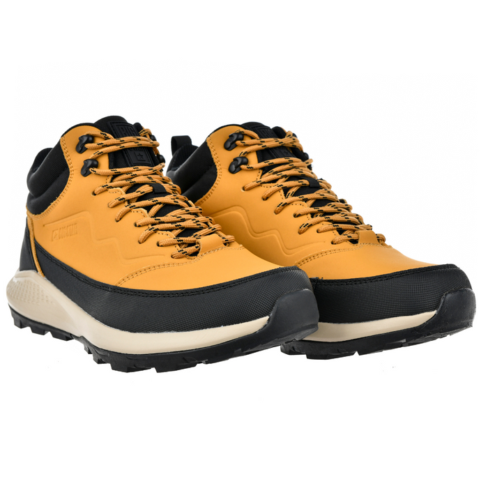 Kožené kozačky s tkaničkami na pevné podrážce Big Star