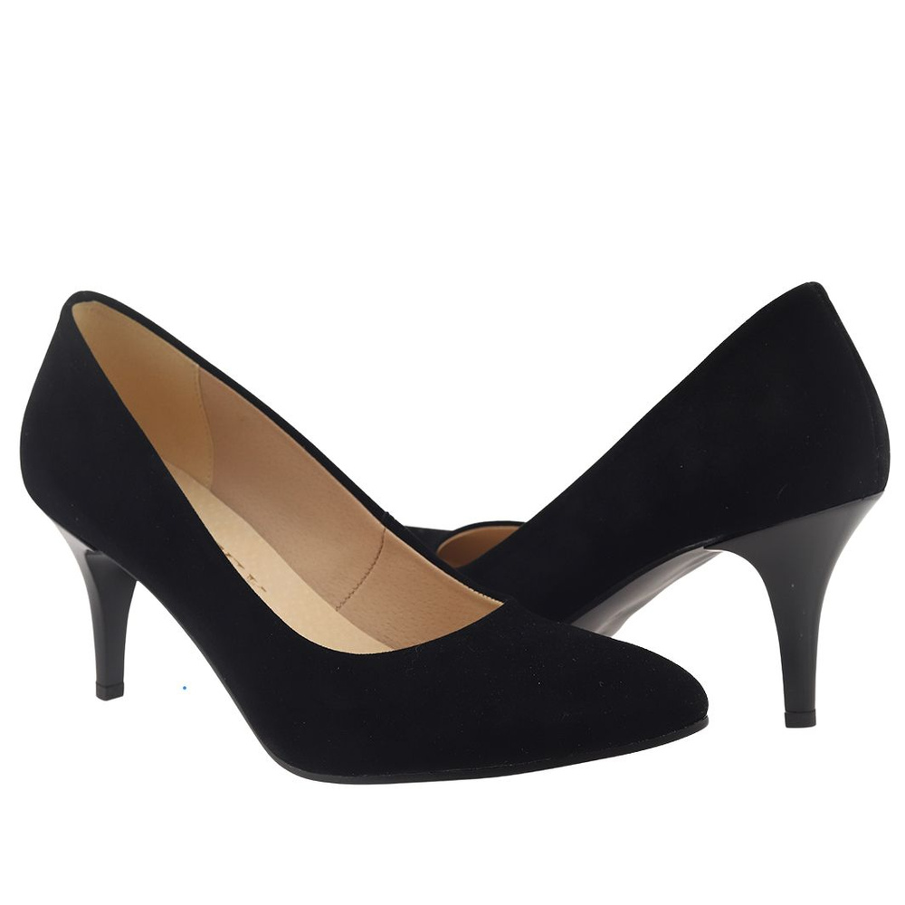 Černé semišové lodičky Dantex