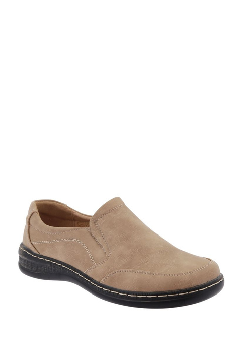 Béžové dámské ploché slip-on boty