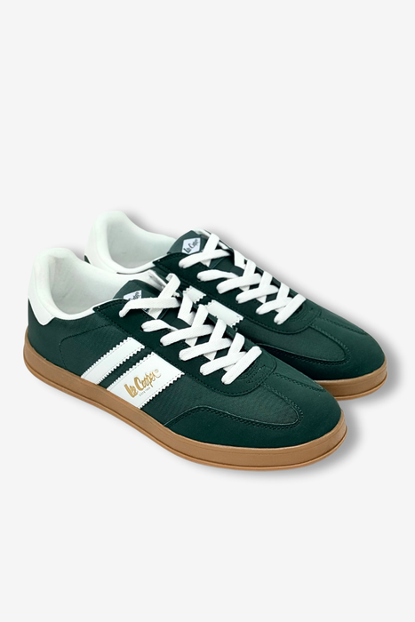 Bílé látkové tenisky se tkaničkami na platformě