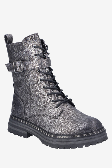 Kotníkové boty RIEKER Z9583-00, černé, s nařaseným svrškem